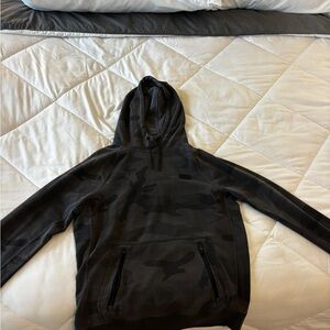 Abercrombie & Fitch Black Charcoal Camo Hoodie